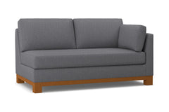 Avalon Right Arm Apartment Size Sofa :: Leg Finish: Pecan / Configuration: RAF - Chaise on the Right