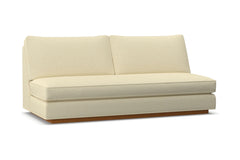 Harper Armless Sofa w/ Benchseat :: Leg Finish: Pecan