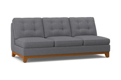 Brentwood Armless Sofa :: Leg Finish: Pecan