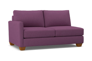 Tuxedo Left Arm Apartment Size Sofa :: Leg Finish: Pecan / Configuration: LAF - Chaise on the Left