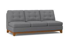 Brentwood Armless Sofa :: Leg Finish: Pecan