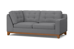 Brentwood Right Arm Corner Apt Size Sofa :: Leg Finish: Pecan / Configuration: RAF - Chaise on the Right