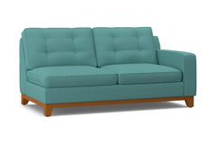 Brentwood Right Arm Apartment Size Sofa :: Leg Finish: Pecan / Configuration: RAF - Chaise on the Right