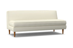 Monroe Armless Sofa :: Leg Finish: Pecan