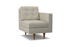 Logan Right Arm Chair :: Leg Finish: Pecan / Configuration: RAF - Chaise on the Right