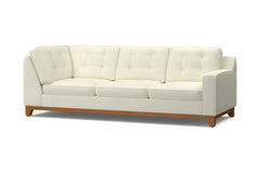 Brentwood Right Arm Corner Sofa :: Leg Finish: Pecan / Configuration: RAF - Chaise on the Right