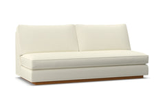 Harper Armless Sofa w/ Benchseat :: Leg Finish: Pecan