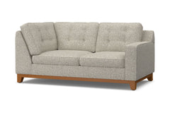 Brentwood Right Arm Corner Loveseat :: Leg Finish: Pecan / Configuration: RAF - Chaise on the Right