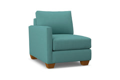 Tuxedo Left Arm Chair :: Leg Finish: Pecan / Configuration: LAF - Chaise on the Left