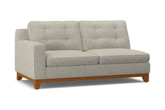 Brentwood Left Arm Apartment Size Sofa :: Leg Finish: Pecan / Configuration: LAF - Chaise on the Left