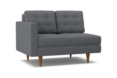 Logan Left Arm Loveseat :: Leg Finish: Pecan / Configuration: LAF - Chaise on the Left