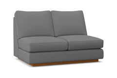 Harper Armless Loveseat :: Leg Finish: Pecan