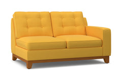 Brentwood Right Arm Loveseat :: Leg Finish: Pecan / Configuration: RAF - Chaise on the Right