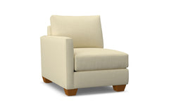 Tuxedo Left Arm Chair :: Leg Finish: Pecan / Configuration: LAF - Chaise on the Left