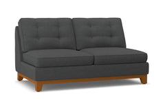 Brentwood Armless Apartment Size Sofa :: Leg Finish: Pecan