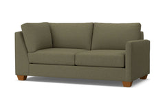 Tuxedo Right Arm Corner Apt Size Sofa :: Leg Finish: Pecan / Configuration: RAF - Chaise on the Right