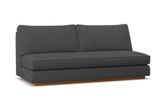 Harper Armless Sofa w/ Benchseat :: Leg Finish: Pecan