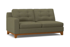 Brentwood Left Arm Apartment Size Sofa :: Leg Finish: Pecan / Configuration: LAF - Chaise on the Left