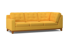 Brentwood Left Arm Corner Sofa :: Leg Finish: Pecan / Configuration: LAF - Chaise on the Left