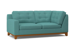 Brentwood Left Arm Corner Apt Size Sofa :: Leg Finish: Pecan / Configuration: LAF - Chaise on the Left