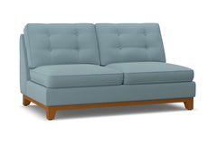 Brentwood Armless Apartment Size Sofa :: Leg Finish: Pecan