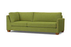 Tuxedo Right Arm Corner Sofa :: Leg Finish: Pecan / Configuration: RAF - Chaise on the Right