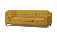 Brentwood Right Arm Corner Sofa :: Leg Finish: Pecan / Configuration: RAF - Chaise on the Right