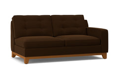 Brentwood Right Arm Apartment Size Sofa :: Leg Finish: Pecan / Configuration: RAF - Chaise on the Right