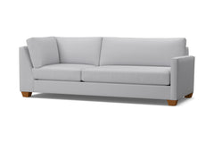 Tuxedo Right Arm Corner Sofa :: Leg Finish: Pecan / Configuration: RAF - Chaise on the Right