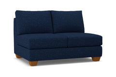 Tuxedo Armless Loveseat :: Leg Finish: Pecan