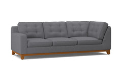 Brentwood Left Arm Corner Sofa :: Leg Finish: Pecan / Configuration: LAF - Chaise on the Left