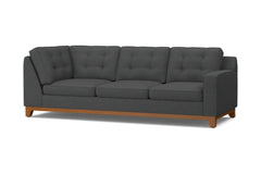 Brentwood Right Arm Corner Sofa :: Leg Finish: Pecan / Configuration: RAF - Chaise on the Right