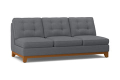 Brentwood Armless Sofa :: Leg Finish: Pecan