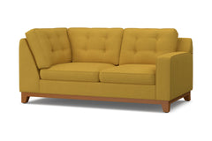 Brentwood Right Arm Corner Loveseat :: Leg Finish: Pecan / Configuration: RAF - Chaise on the Right