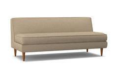 Monroe Armless Sofa :: Leg Finish: Pecan