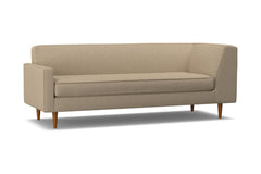 Monroe Left Arm Corner Sofa :: Leg Finish: Pecan / Configuration: LAF - Chaise on the Left