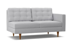 Logan Right Arm Apartment Size Sofa :: Leg Finish: Pecan / Configuration: RAF - Chaise on the Right