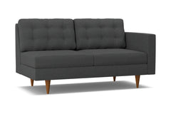 Logan Right Arm Apartment Size Sofa :: Leg Finish: Pecan / Configuration: RAF - Chaise on the Right