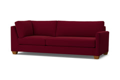 Tuxedo Right Arm Corner Sofa :: Leg Finish: Pecan / Configuration: RAF - Chaise on the Right