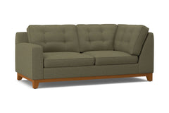 Brentwood Left Arm Corner Apt Size Sofa :: Leg Finish: Pecan / Configuration: LAF - Chaise on the Left