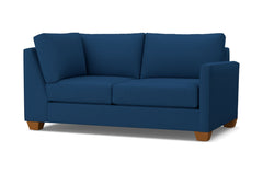 Tuxedo Right Arm Corner Loveseat :: Leg Finish: Pecan / Configuration: RAF - Chaise on the Right