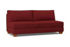 Tuxedo Armless Sofa :: Leg Finish: Pecan