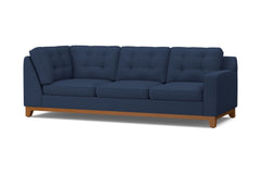 Brentwood Right Arm Corner Sofa :: Leg Finish: Pecan / Configuration: RAF - Chaise on the Right