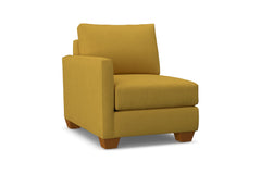 Tuxedo Left Arm Chair :: Leg Finish: Pecan / Configuration: LAF - Chaise on the Left