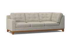 Brentwood Left Arm Corner Sofa :: Leg Finish: Pecan / Configuration: LAF - Chaise on the Left