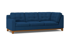 Brentwood Left Arm Corner Sofa :: Leg Finish: Pecan / Configuration: LAF - Chaise on the Left