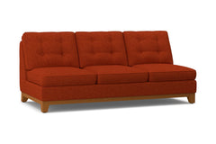 Brentwood Armless Sofa :: Leg Finish: Pecan