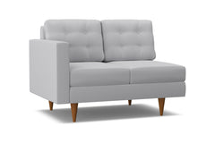 Logan Left Arm Loveseat :: Leg Finish: Pecan / Configuration: LAF - Chaise on the Left