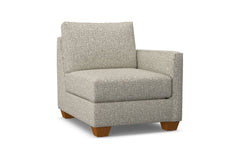 Tuxedo Right Arm Chair :: Leg Finish: Pecan / Configuration: RAF - Chaise on the Right