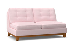 Brentwood Armless Apartment Size Sofa :: Leg Finish: Pecan